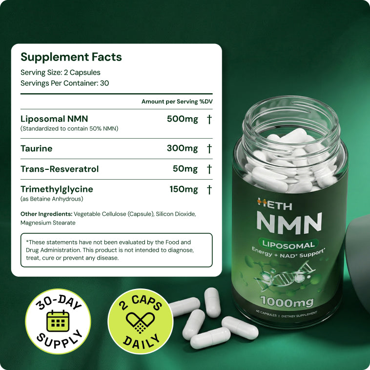 HETH Next-Generation NMN Golden Formula Supplement
