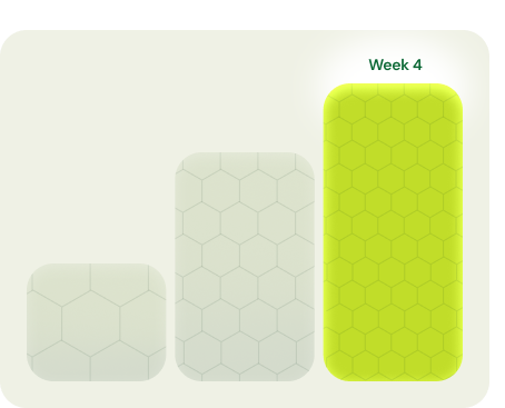 Week timeline chart